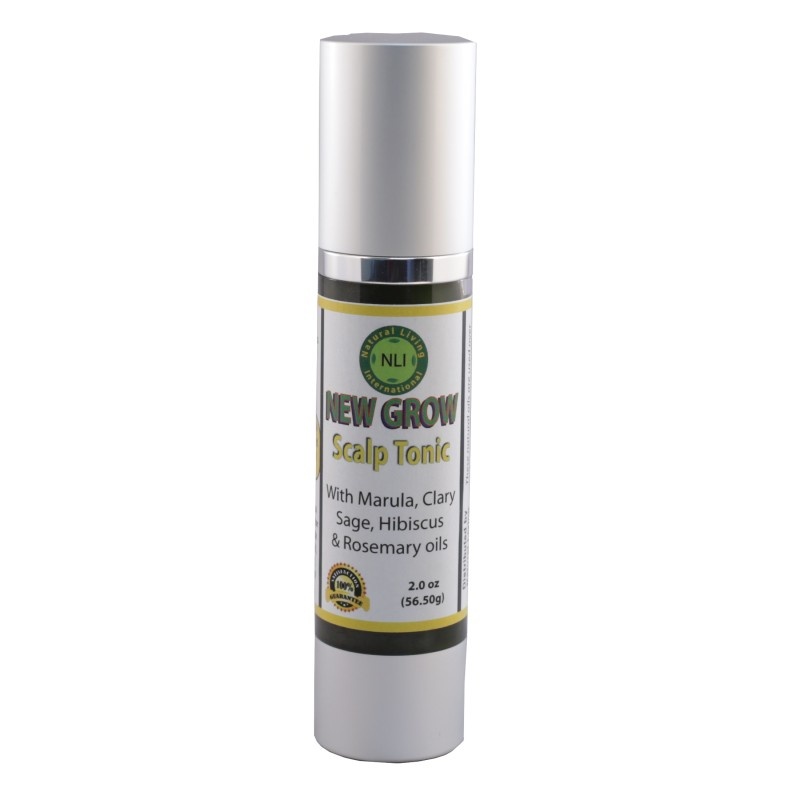 slide 1 of 1, Natural Living International New Grow Scalp Tonic, 2 oz