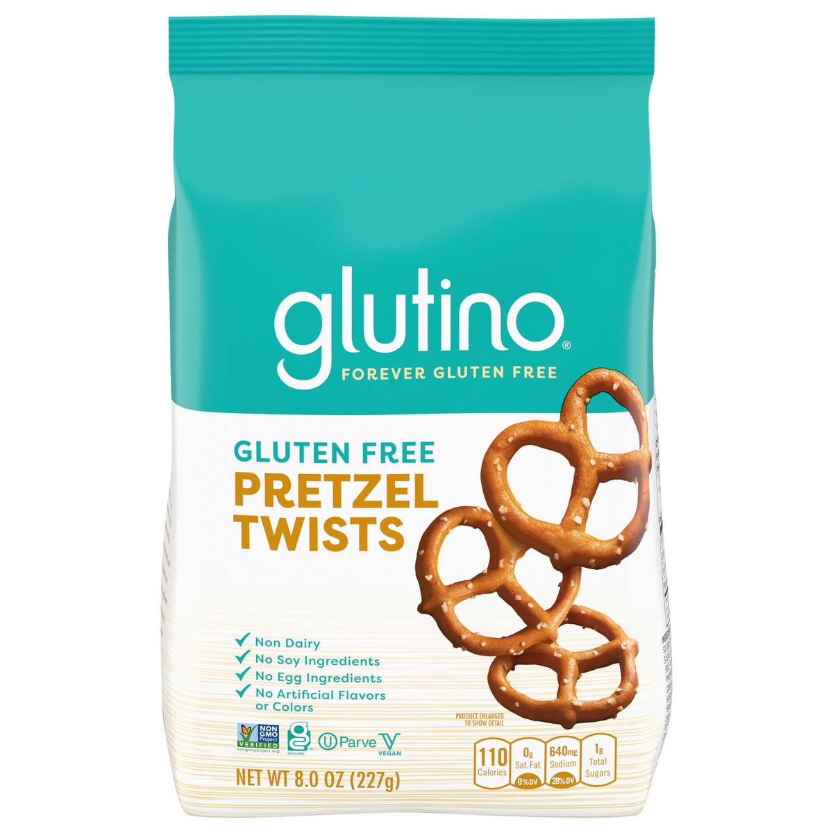 slide 1 of 5, Glutino Gluten Free Pretzel Twists, Gluten Free Snacks, 8 oz., 8 oz