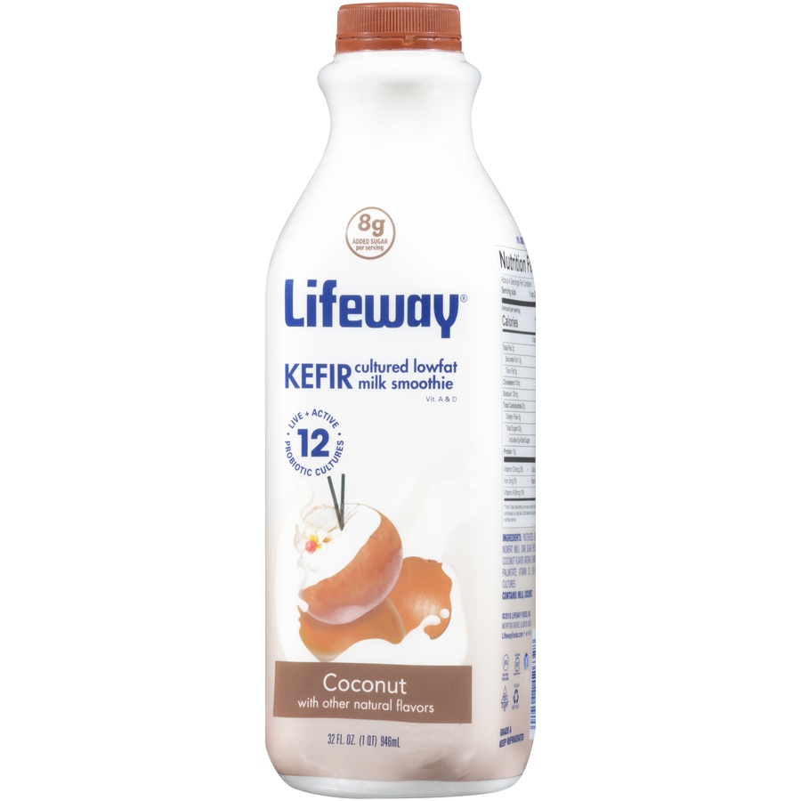 slide 3 of 8, Lifeway Kefir Kefir,Lf,Cccnt Chia, 32 oz