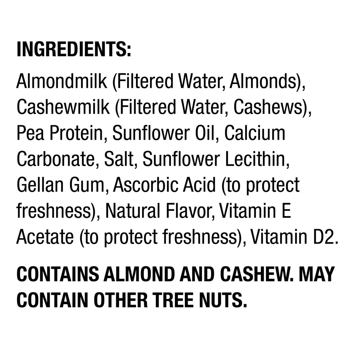 slide 6 of 8, Silk Protein Pea, Almond & Cashew Milk, Unsweetened, Dairy-Free, Vegan, Non-GMO Project Verified, Half Gallon, 64 fl oz