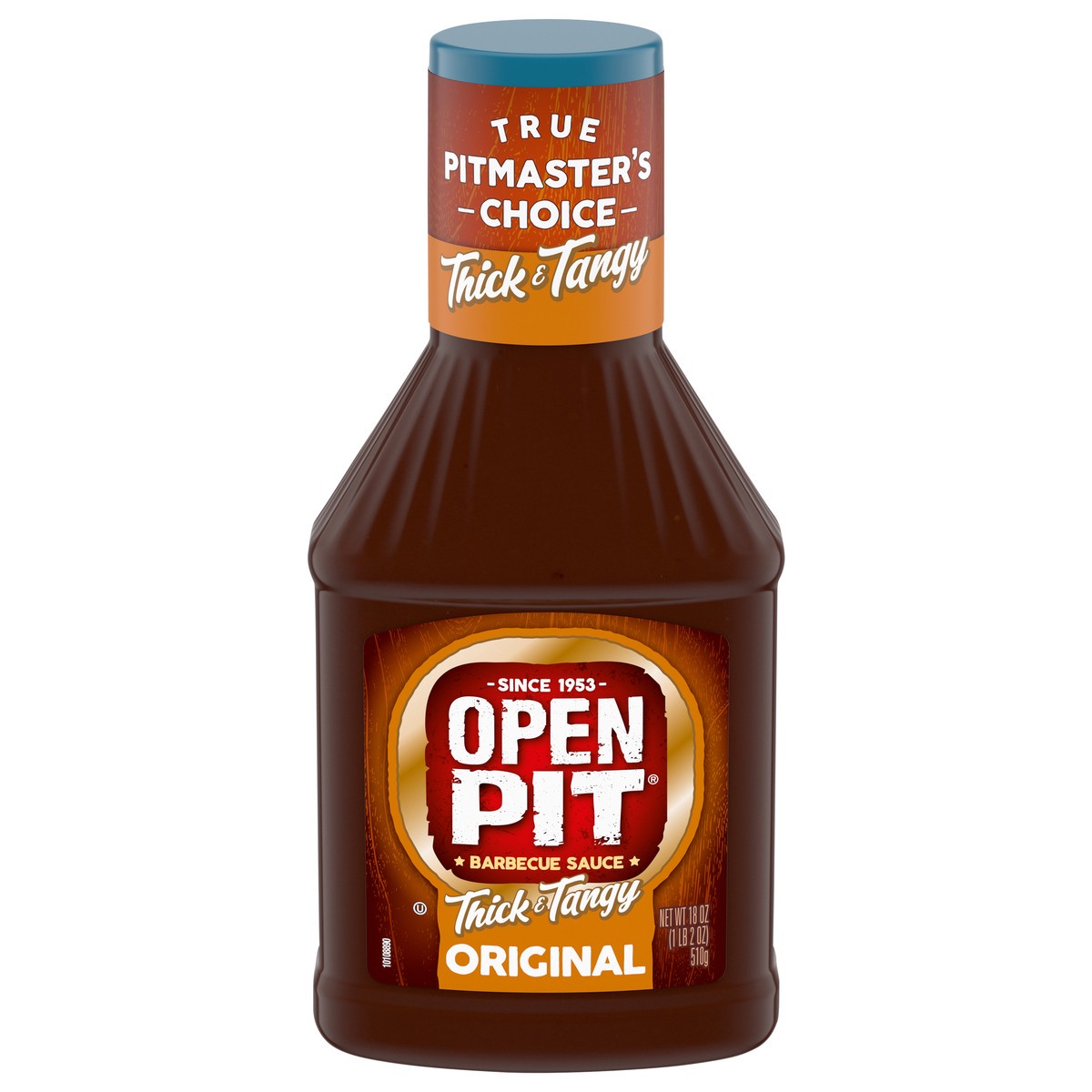 slide 1 of 5, Open Pit Thick And Tangy Original BBQ Sauce, 18 oz., 18 oz