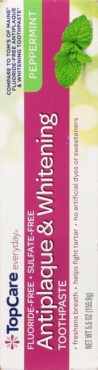 slide 11 of 15, TopCare Everyday Antiplaque & Whitening Peppermint Toothpaste 5.5 oz, 5.5 oz