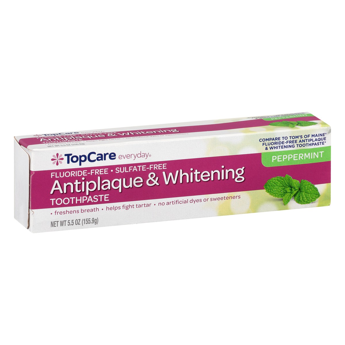 slide 4 of 15, TopCare Everyday Antiplaque & Whitening Peppermint Toothpaste 5.5 oz, 5.5 oz