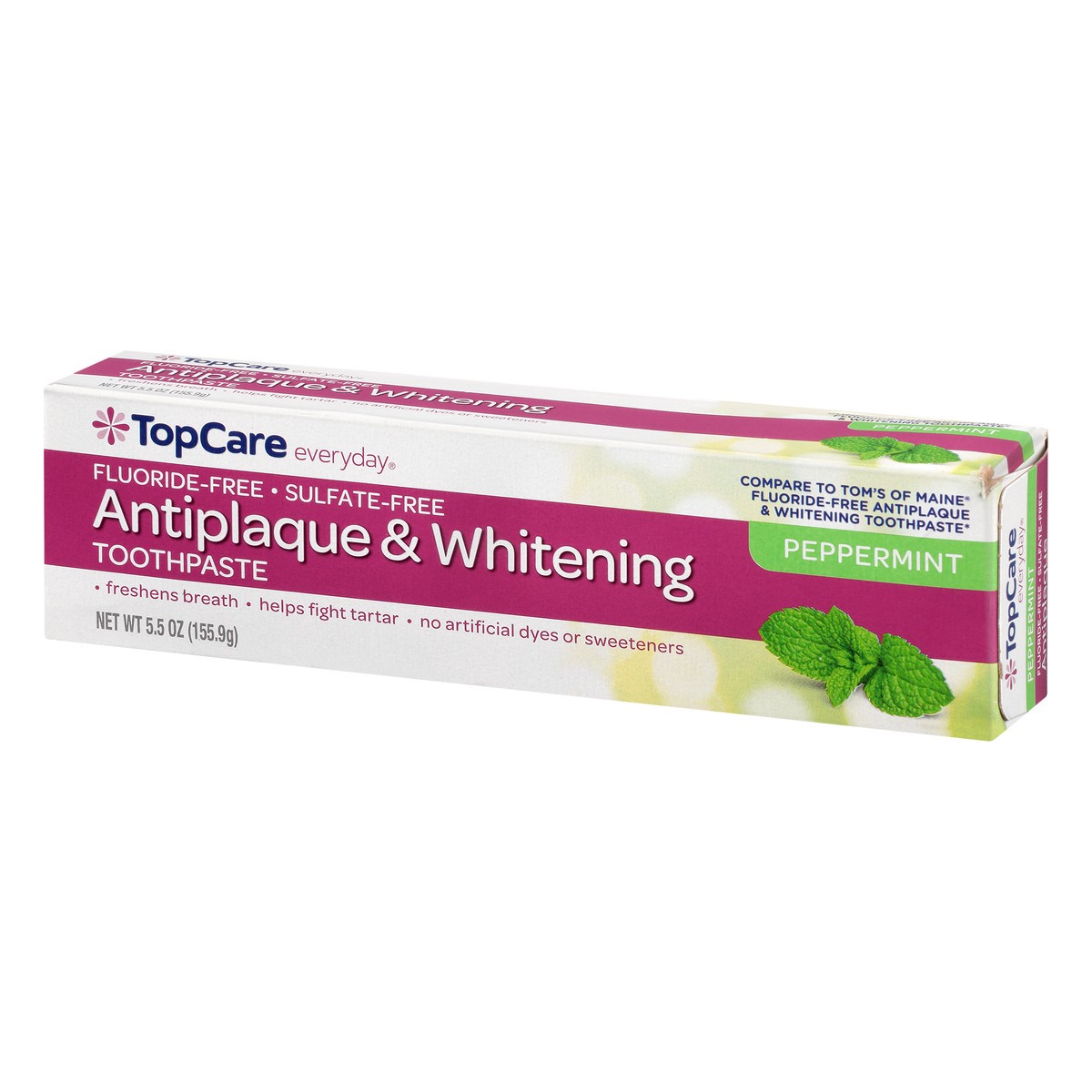slide 13 of 15, TopCare Everyday Antiplaque & Whitening Peppermint Toothpaste 5.5 oz, 5.5 oz