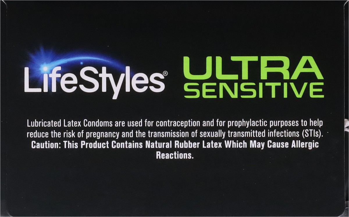 slide 11 of 12, LifeStyles Natural Rubber Ultra Sensitive Latex Condoms 36 ea, 36 ct