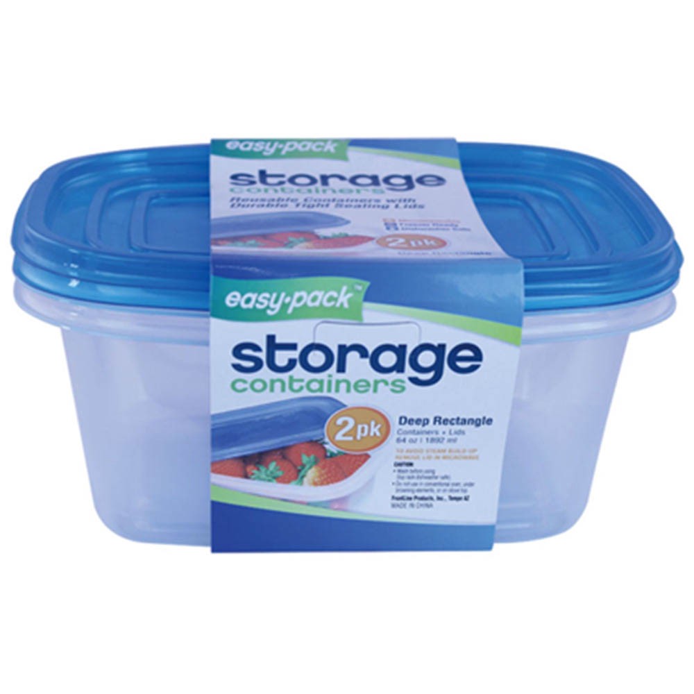 slide 1 of 1, Easy Pack Storage Containers, 2 ct