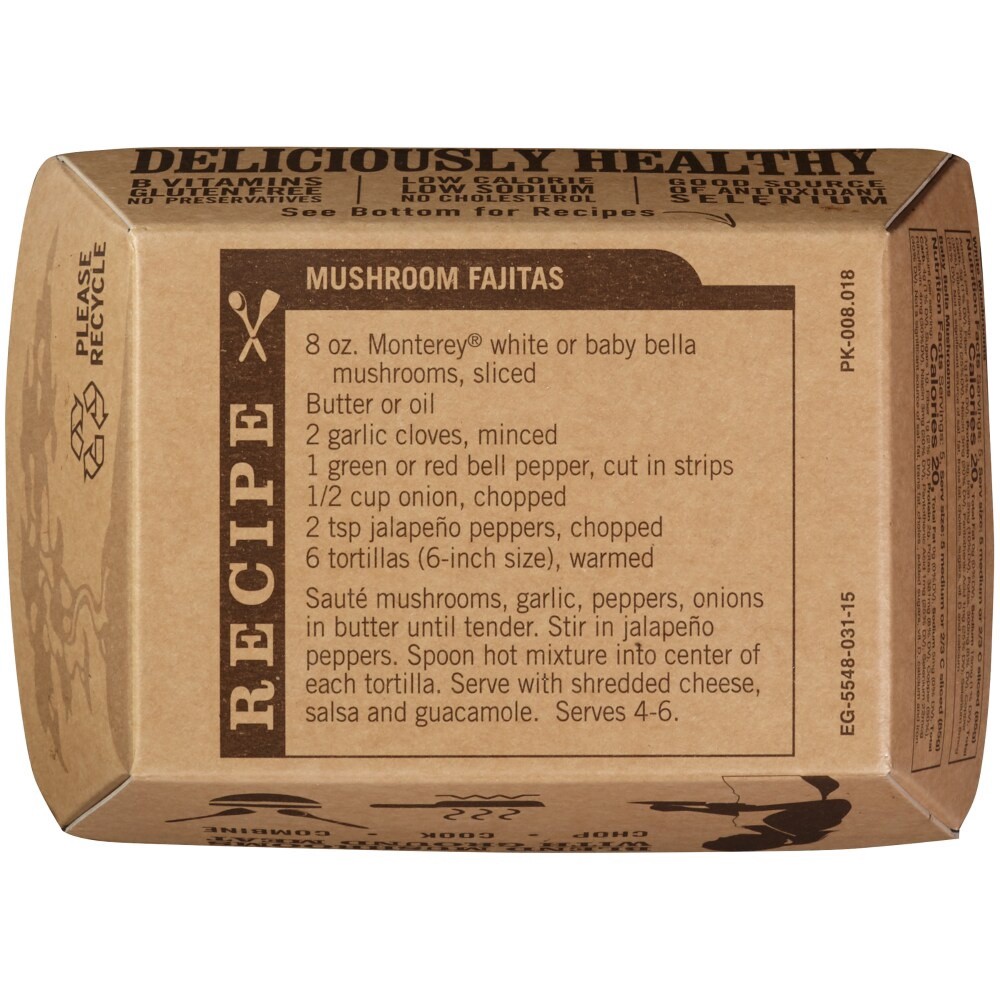 slide 2 of 2, Kroger White Stuffer Mushrooms, 14 oz