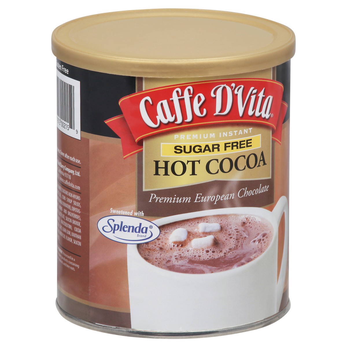 slide 2 of 9, Caffe D'Vita Premium Instant Sugar Free Hot Cocoa 10 oz, 10 oz