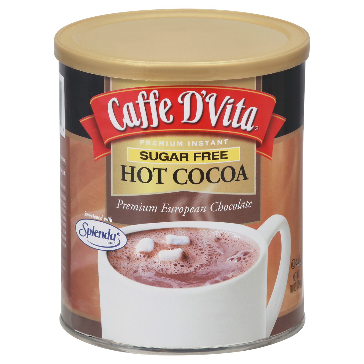 slide 1 of 9, Caffe D'Vita Premium Instant Sugar Free Hot Cocoa 10 oz, 10 oz