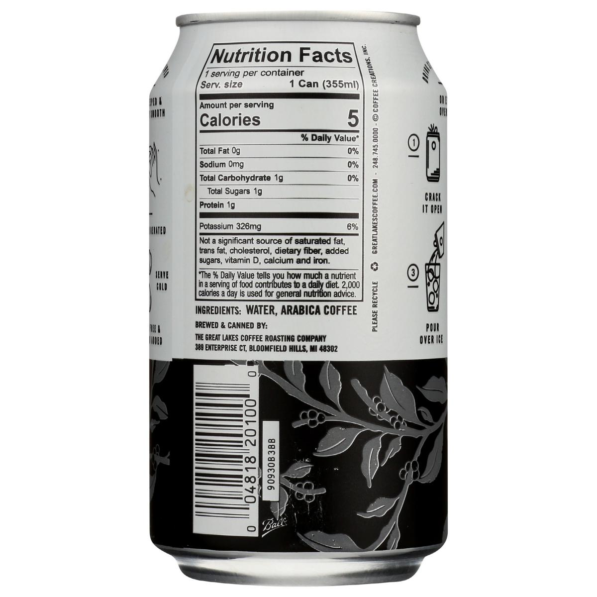 slide 2 of 2, Great Lakes Coffee Cold Brew- 12 oz, 12 oz