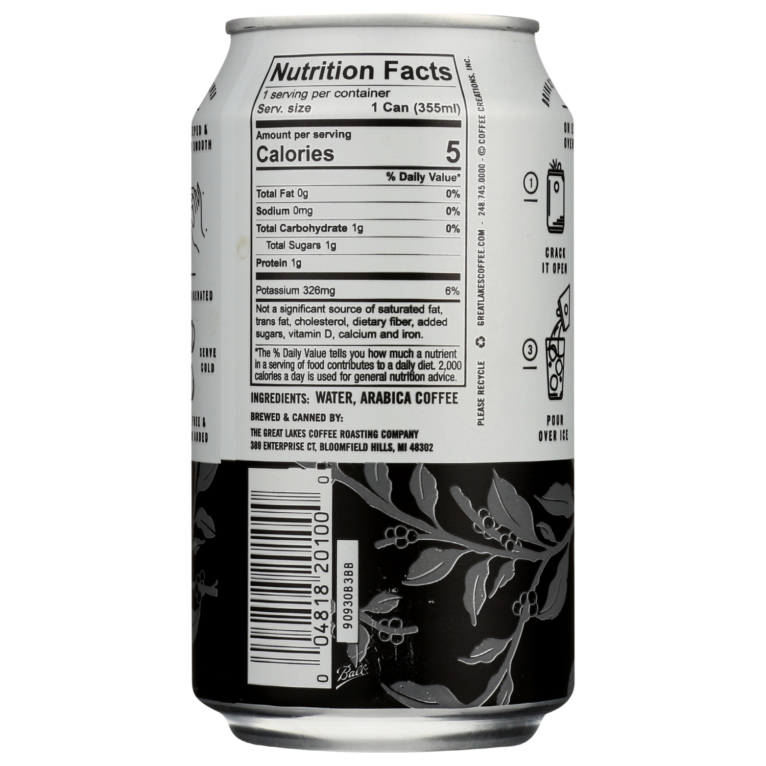 slide 2 of 2, Great Lakes Coffee Cold Brew- 12 oz, 12 oz