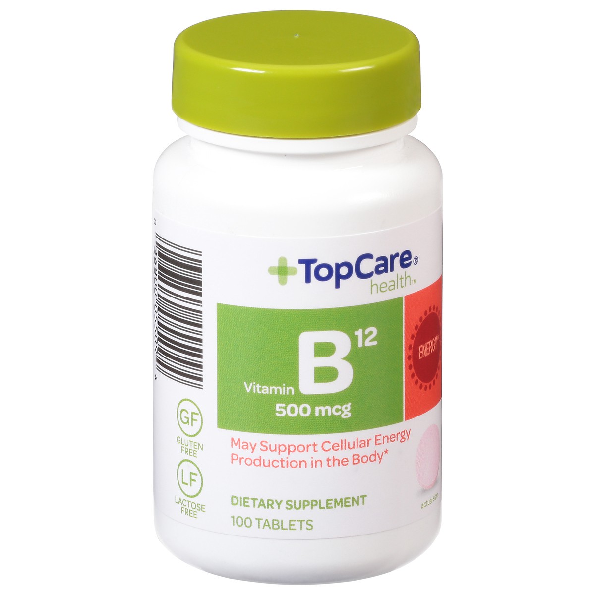 slide 2 of 9, Topcare Vitamin B12 500Mcg Tablets, 100 ct