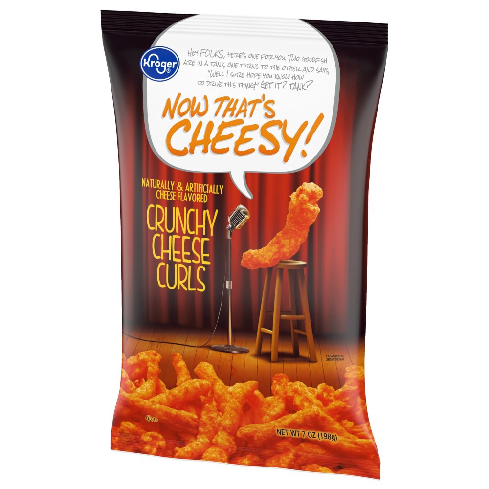 slide 3 of 6, Kroger Crunchy Cheese Curls - 7 oz, 7 oz