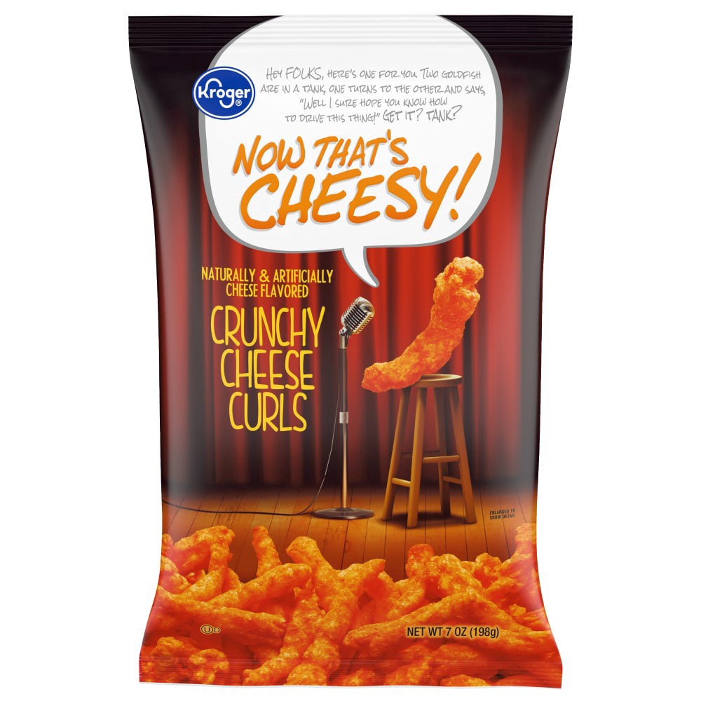 slide 1 of 6, Kroger Crunchy Cheese Curls - 7 oz, 7 oz