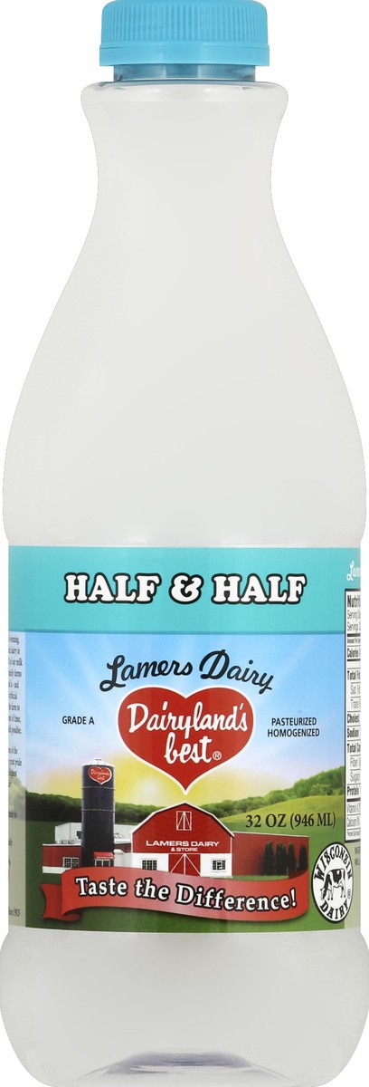slide 5 of 6, Dairylands Best Half & Half 32 oz, 32 oz