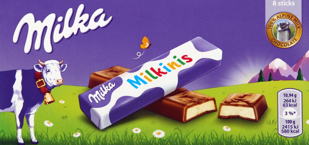 slide 1 of 5, Milka Milk Chocolate 8 ea, 8 ct