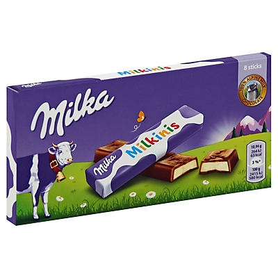 slide 1 of 1, Milka Milk Chocolate, 100% Alpine, 8 ct