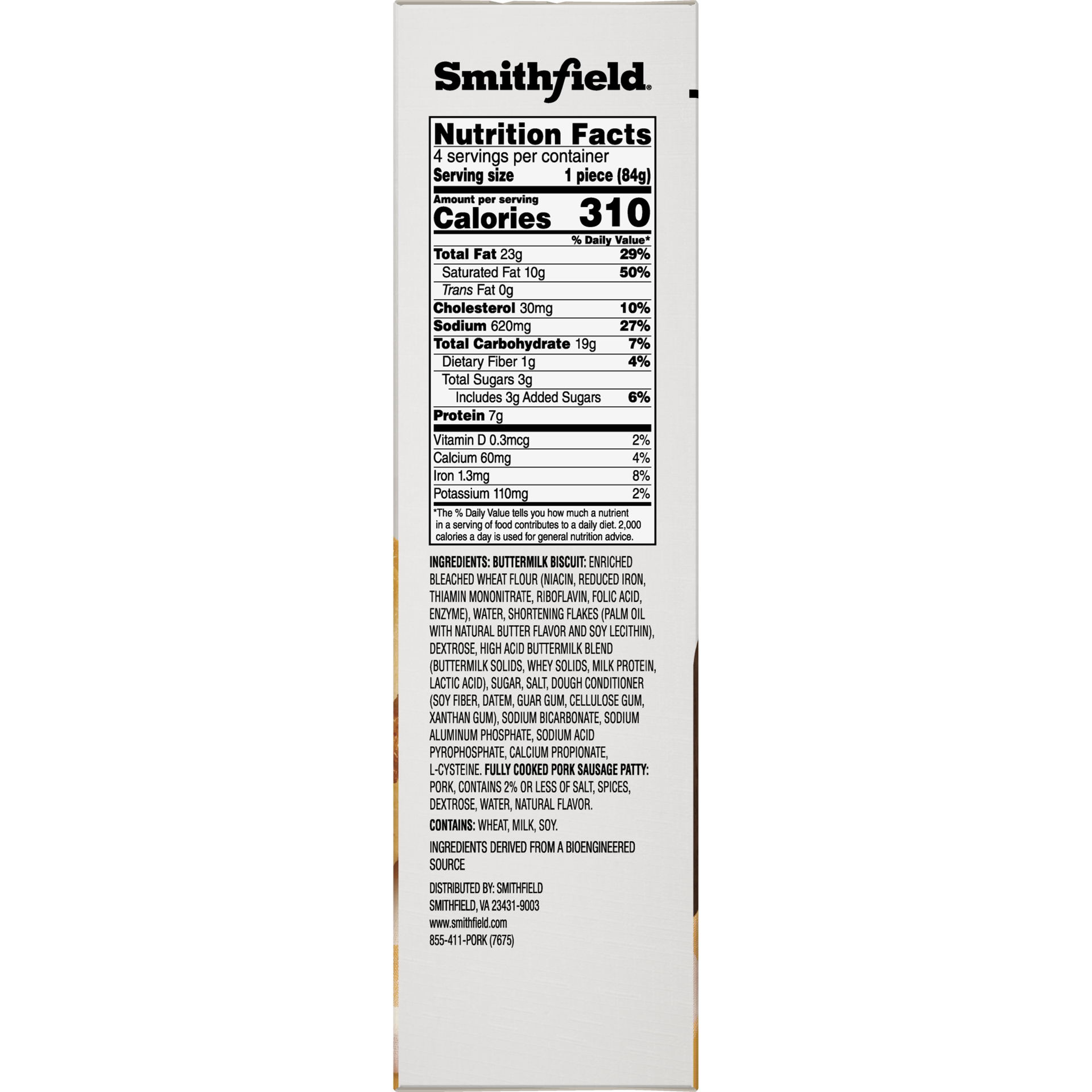 slide 3 of 5, Smithfield Biscuits 4 ea, 340.19 g