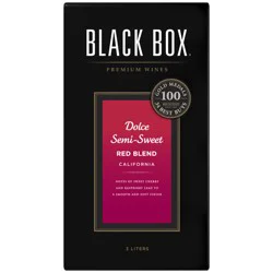 Black Box Dolce Semi-Sweet Red Blend Wine 3L Box