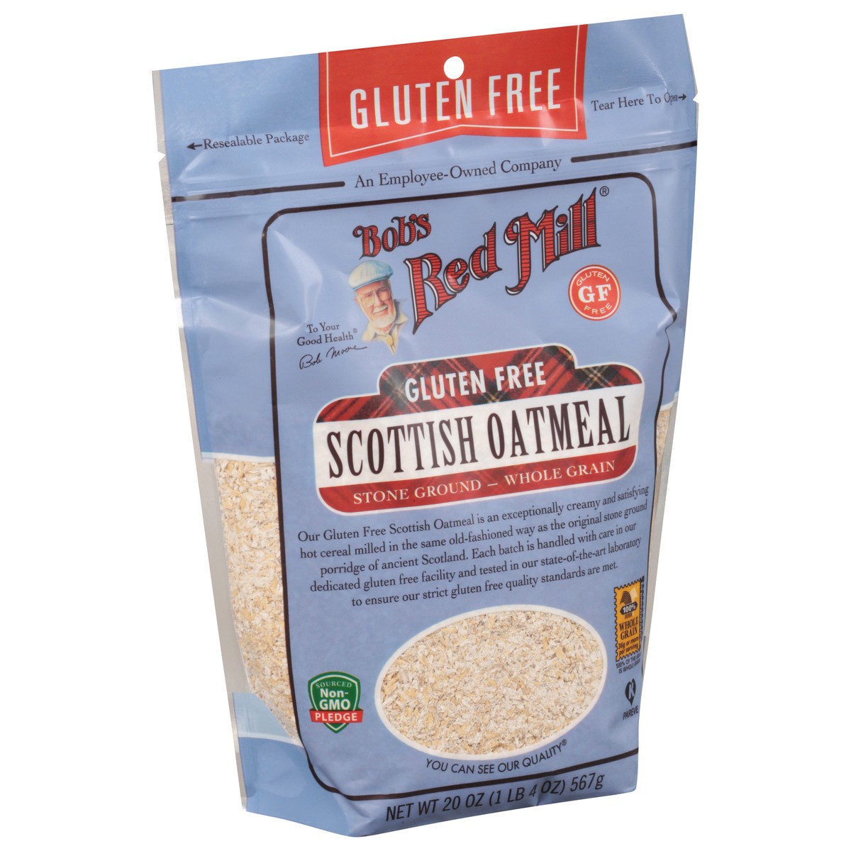 slide 2 of 9, Bobs Bob's Red Mill Gluten Free Scottish Oatmeal, 20 oz