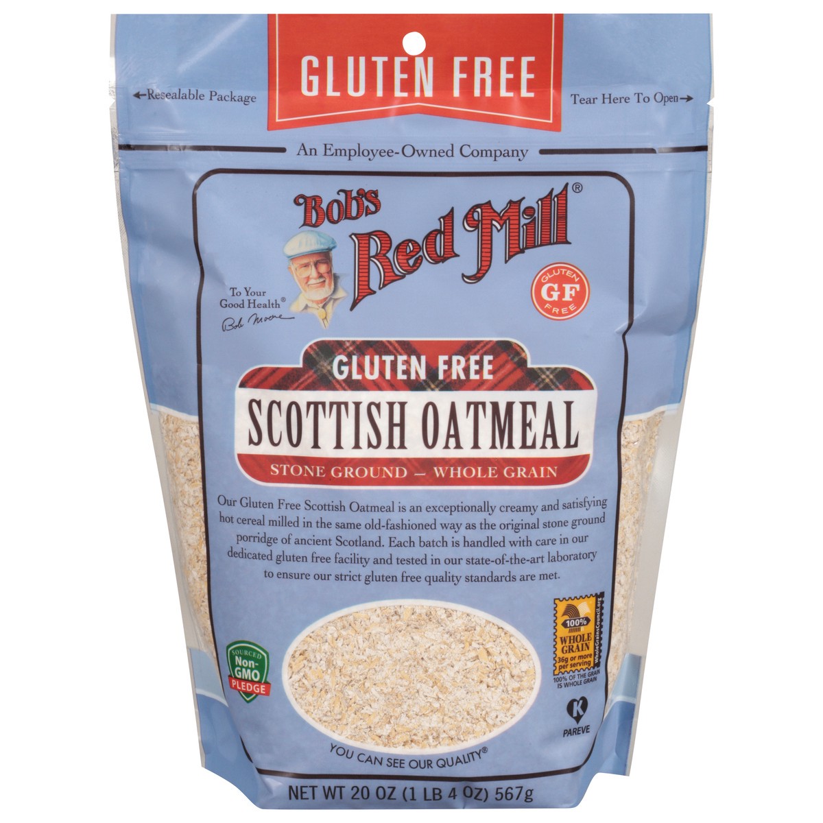 slide 1 of 9, Bobs Bob's Red Mill Gluten Free Scottish Oatmeal, 20 oz