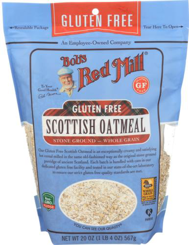 slide 1 of 1, Bob's Red Mill Oatmeal Gf Scottish New, 20 oz