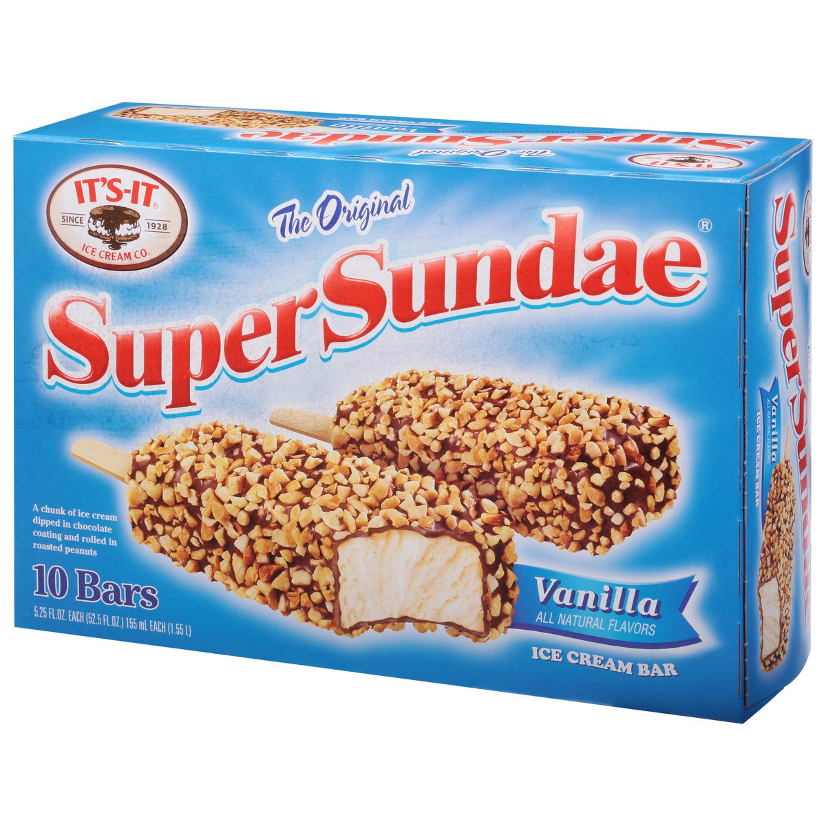 slide 9 of 9, It's-It Super Sundae Vanilla Ice Cream Bar 10 - 5.25 fl oz Bars, 10 ct