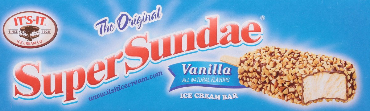 slide 4 of 9, It's-It Super Sundae Vanilla Ice Cream Bar 10 - 5.25 fl oz Bars, 10 ct