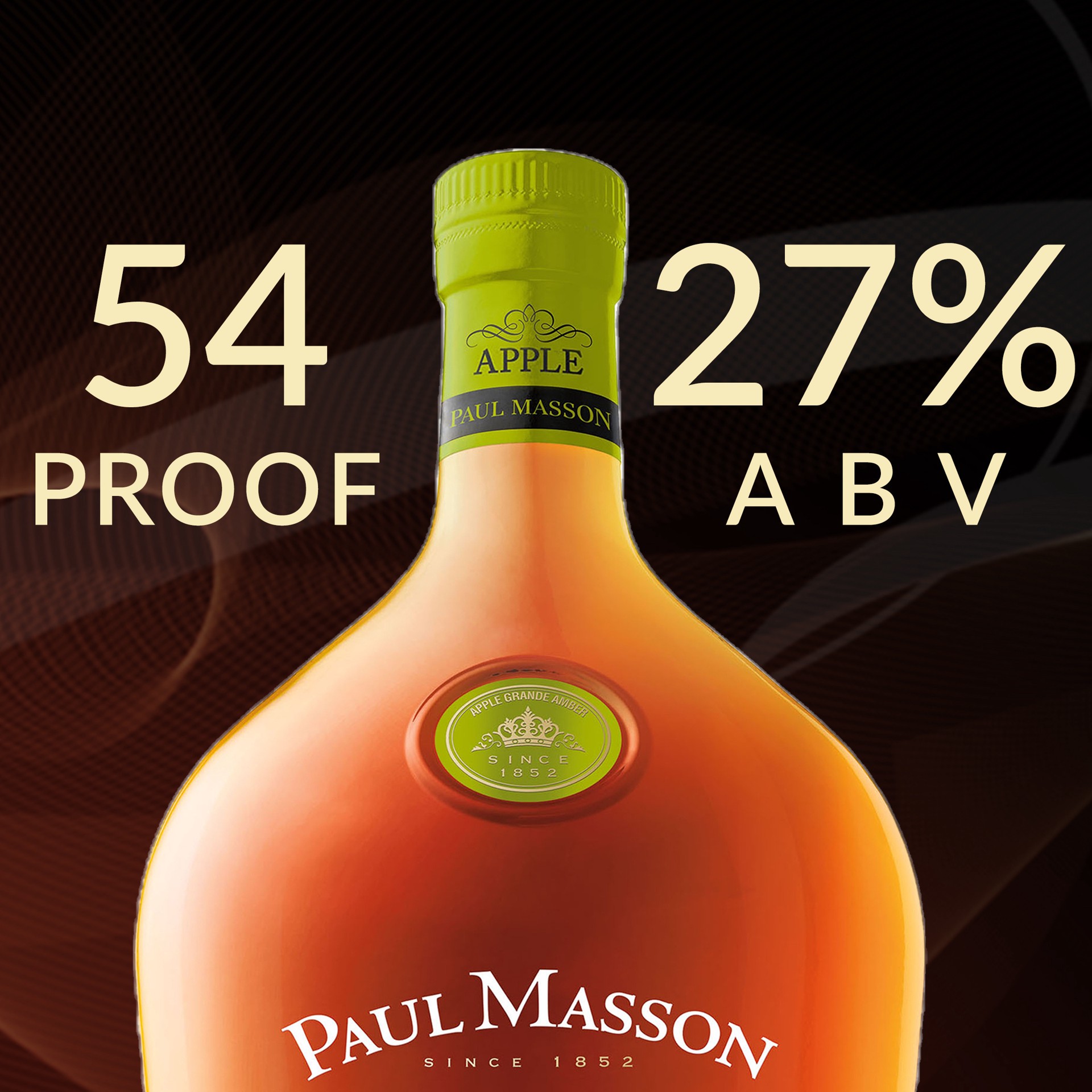 slide 3 of 3, Paul Masson Apple Brandy, 750 ml