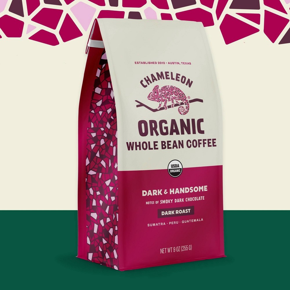 slide 2 of 6, Chameleon Cold-Brew Organic Dark & Handsome Whole Bean Coffee, 9 oz