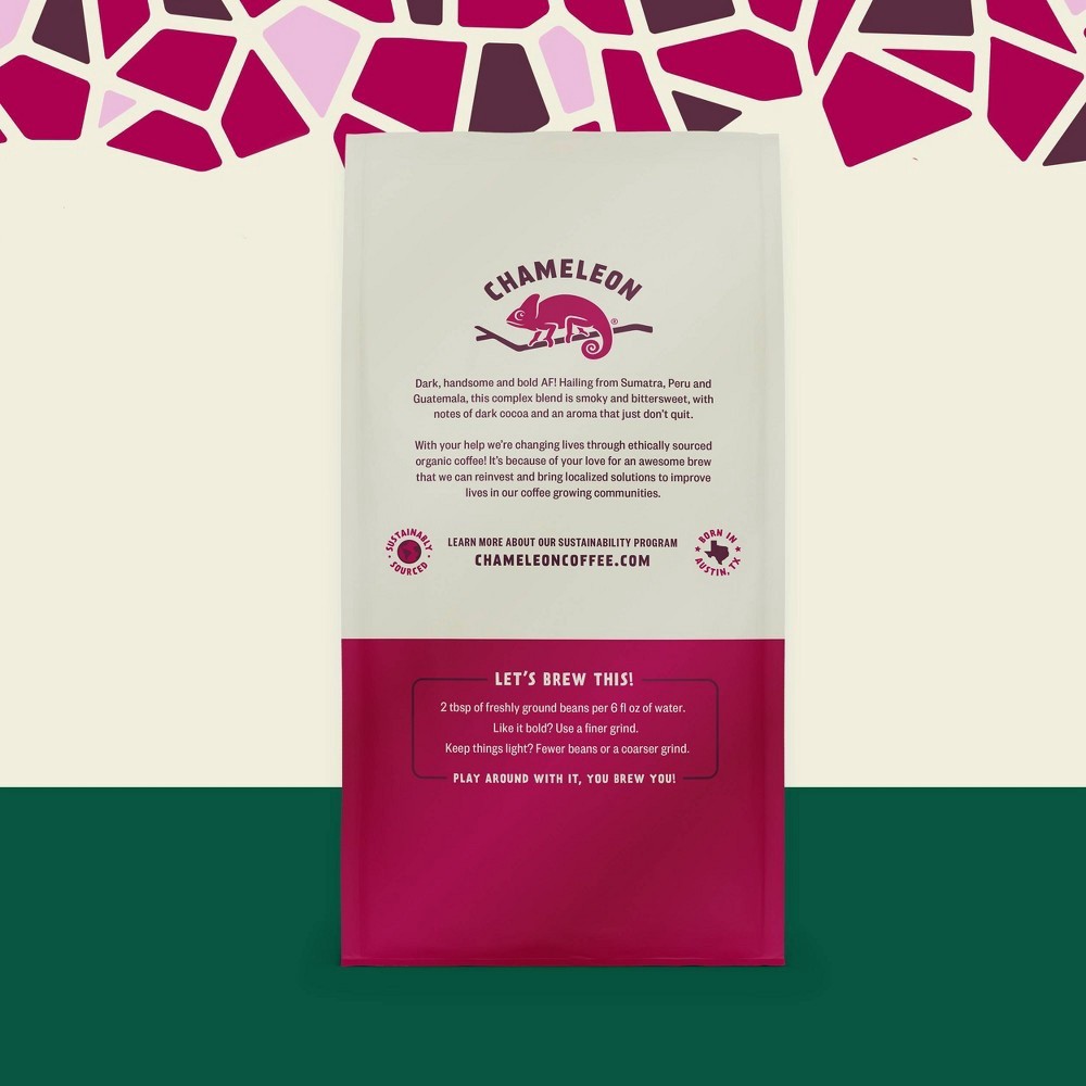 slide 6 of 6, Chameleon Cold-Brew Organic Dark & Handsome Whole Bean Coffee, 9 oz