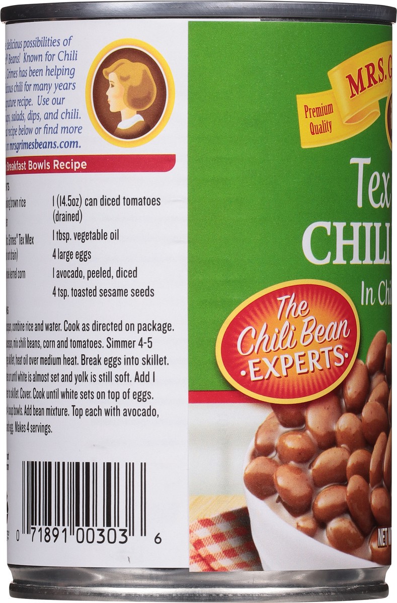 slide 7 of 9, Mrs. Grimes Tex Mex Chili Beans in Chili Sauce 15 oz, 15 oz