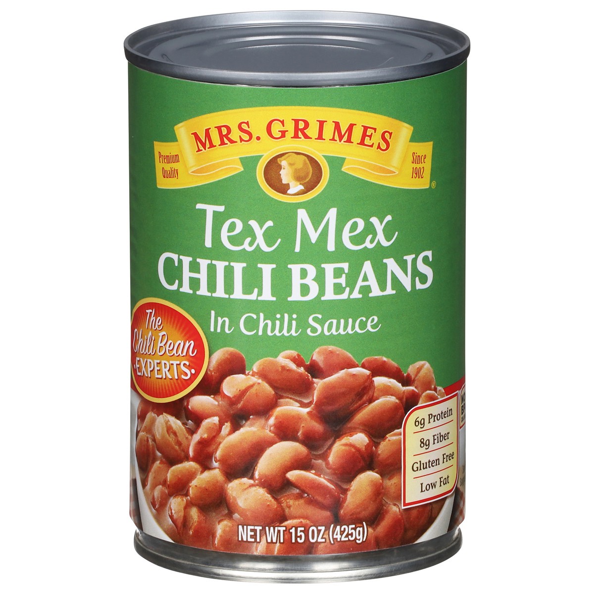slide 1 of 9, Mrs. Grimes Tex Mex Chili Beans in Chili Sauce 15 oz, 15 oz