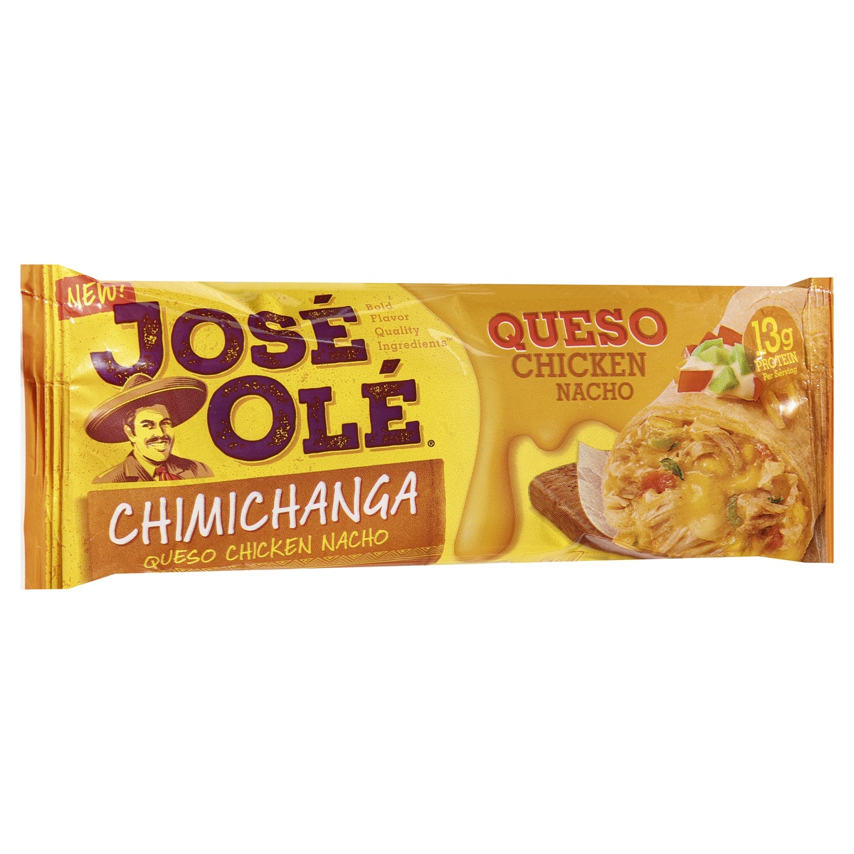 slide 9 of 13, José Olé Queso Chicken Nacho Chimichanga 5 oz, 5 oz