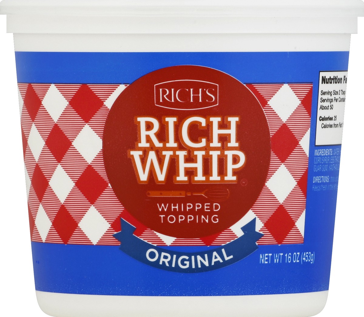 slide 2 of 3, Rich's Whipped Topping 16 oz, 16 oz