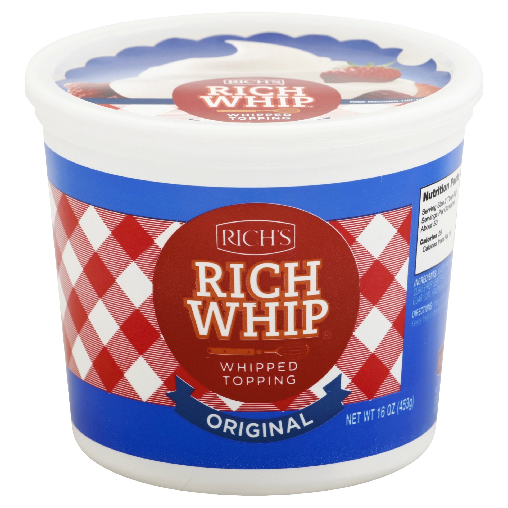 slide 1 of 1, Rich's Whipped Topping, 16 oz