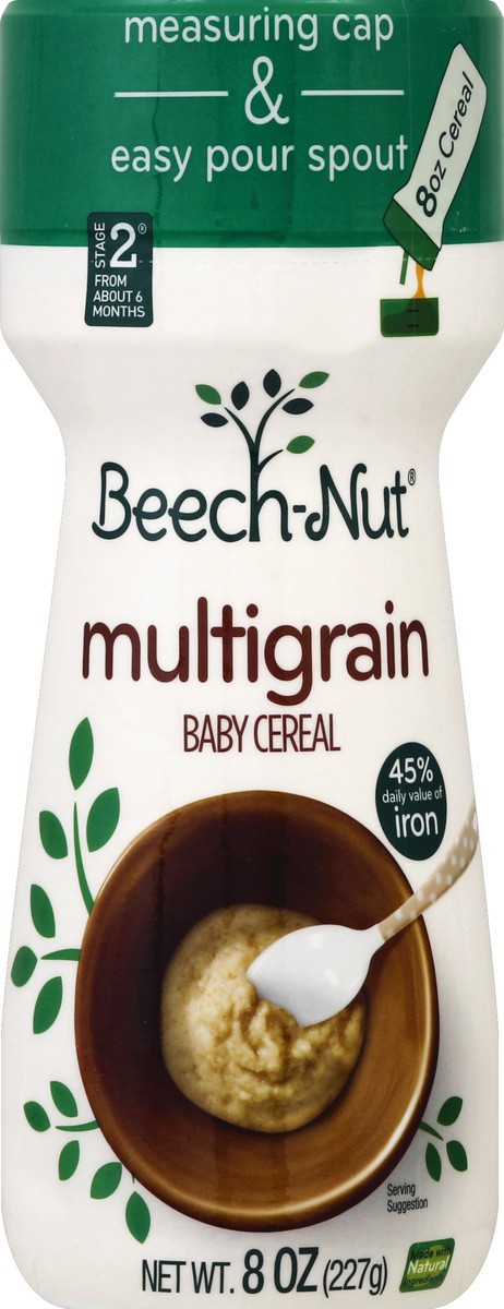 slide 1 of 8, Beech-Nut Baby Cereal 8 oz, 8 oz