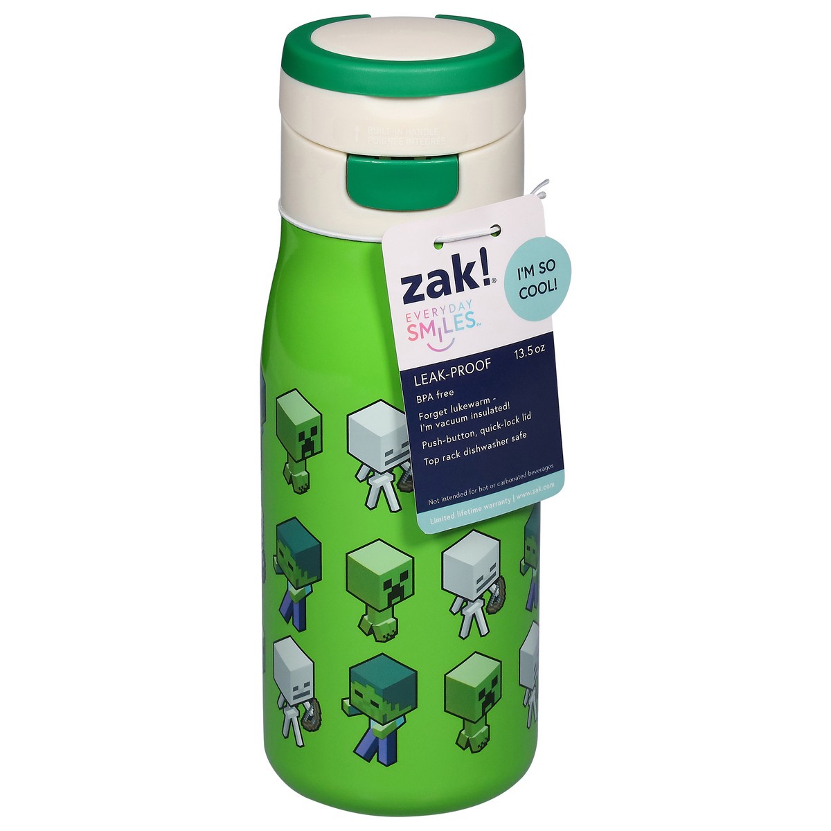 slide 1 of 10, Zak! Designs Designs 13.5 oz Leak-Proof Bottle - 1 ea, 1 ct