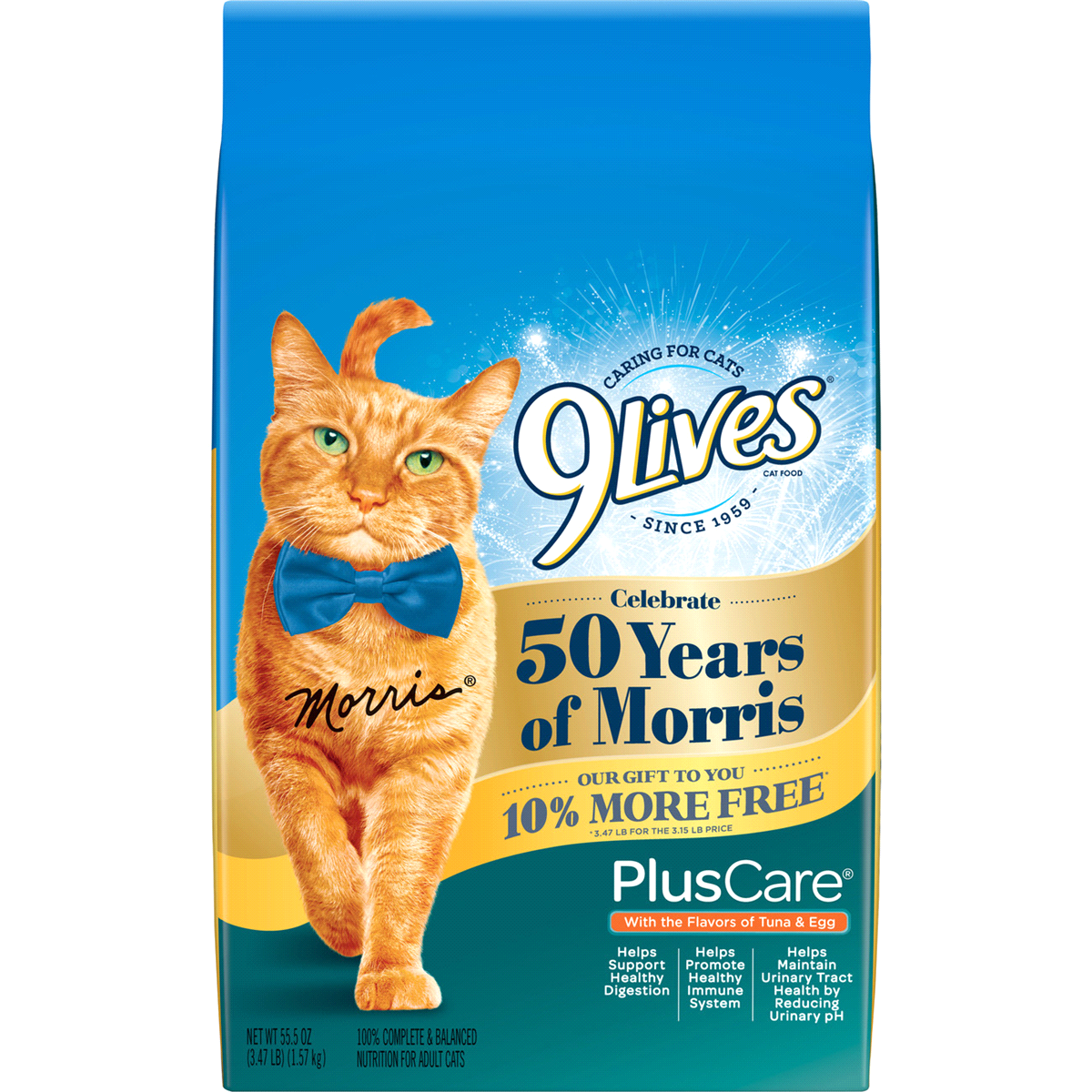 slide 2 of 4, 9Lives Cat Food 55.5 oz, 55.5 oz