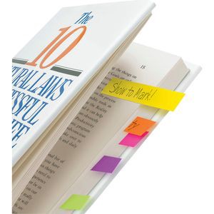 slide 4 of 6, Post-it Page Markers - Multi-Color, 5 ct; 0.5 in x 2 in