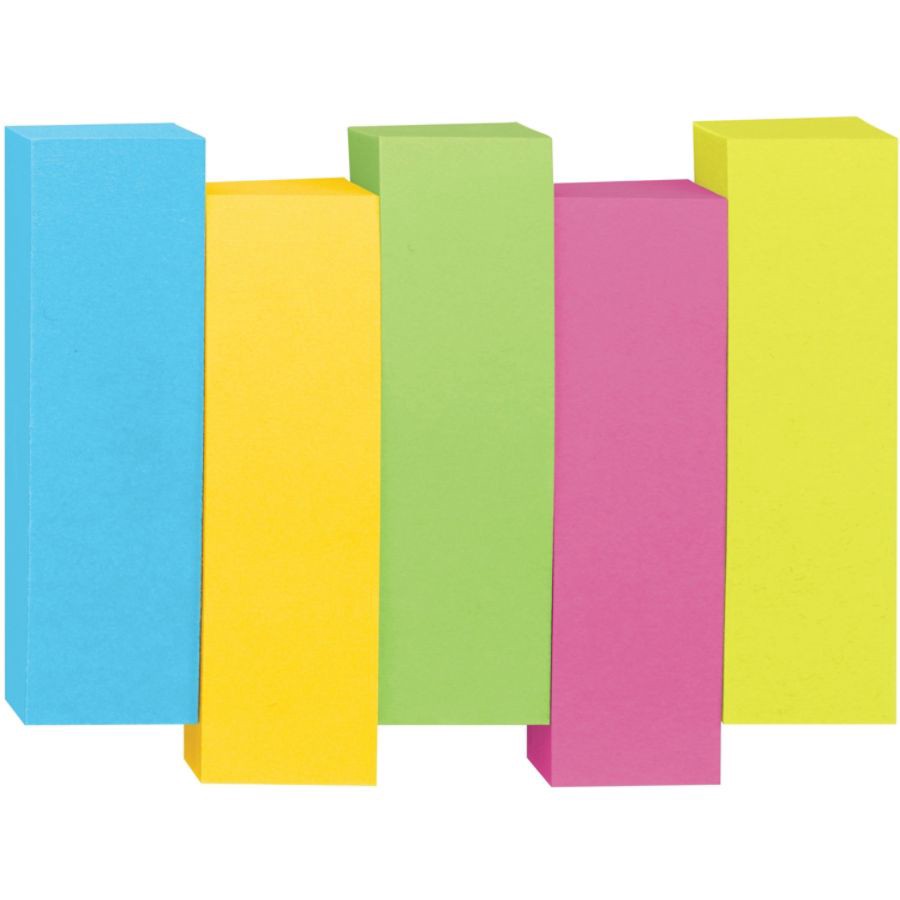 slide 3 of 6, Post-it Page Markers - Multi-Color, 5 ct; 0.5 in x 2 in