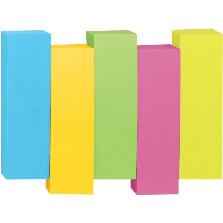 slide 2 of 6, Post-it Page Markers - Multi-Color, 5 ct; 0.5 in x 2 in