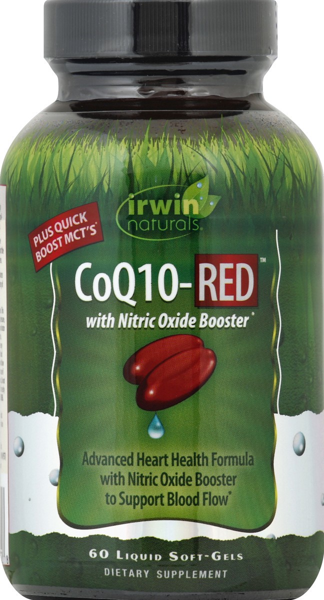 slide 6 of 6, Irwin Naturals CoQ10 Red Liquid Softgels, 60 ct