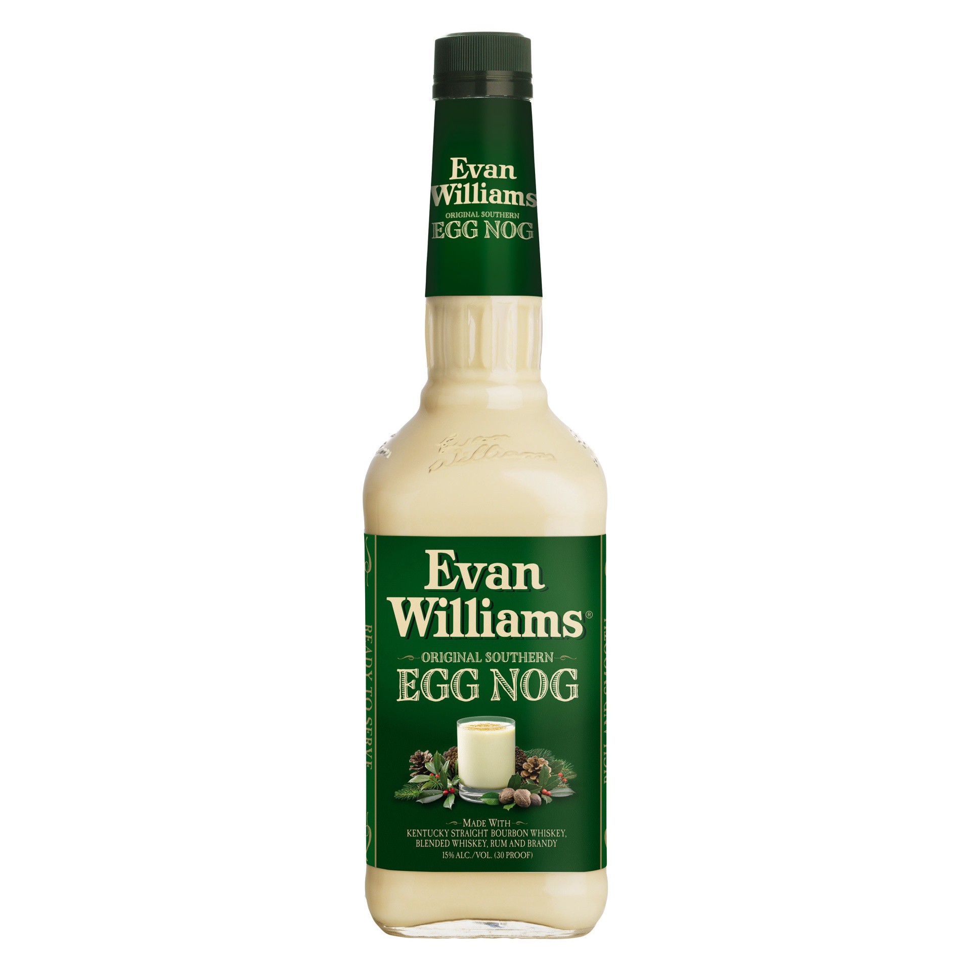 slide 1 of 3, Evan Williams Nog, 750 ml