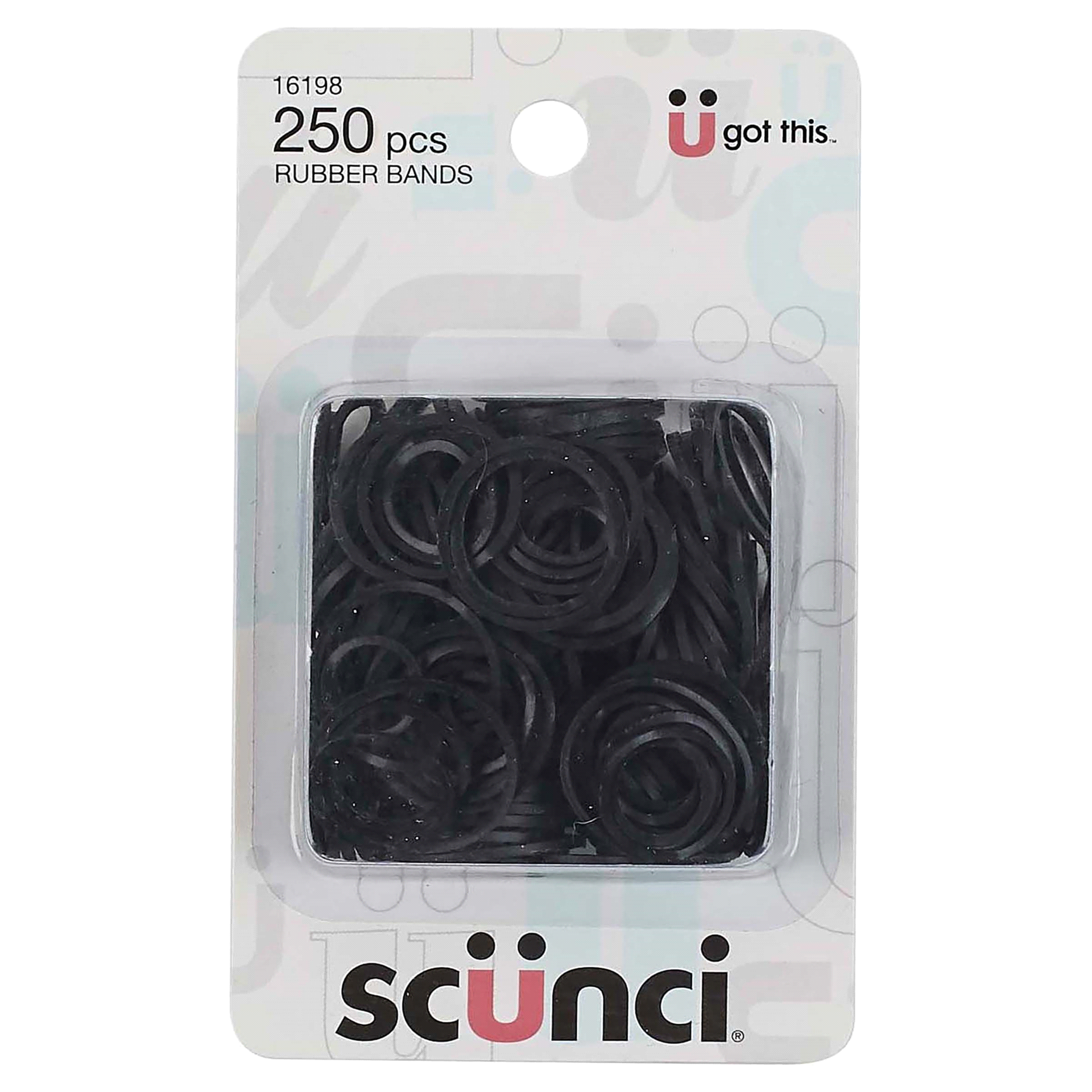 slide 1 of 2, scünci Silicone Rubber Bands, 250 ct