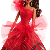 slide 5 of 21, 2024 Holiday Barbie Doll Brown Hair, 1 ct