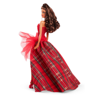 slide 20 of 21, 2024 Holiday Barbie Doll Brown Hair, 1 ct