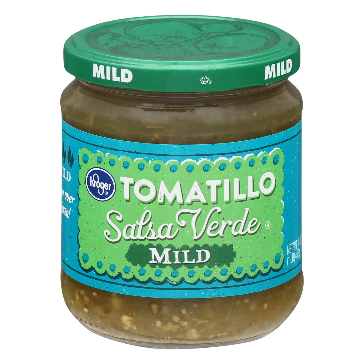 slide 1 of 1, Kroger Tomatillo Salsa Verde - Mild, 16 oz