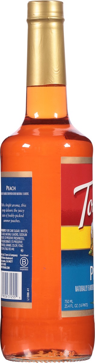 slide 5 of 13, Torani Peach Syrup - 750 ml, 750 ml