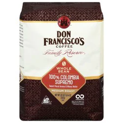 Don Francisco's 100% Colombia Supremo Whole Bean Coffee- 20 oz